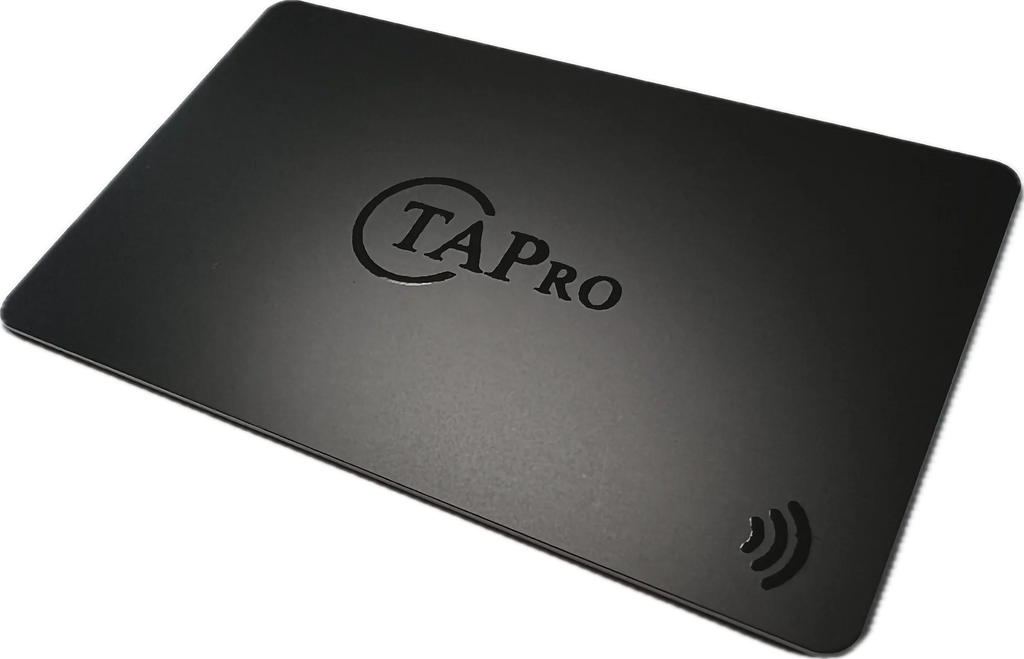 Digital NFC Business Card - Matte Black One-Tap Contactless Share
