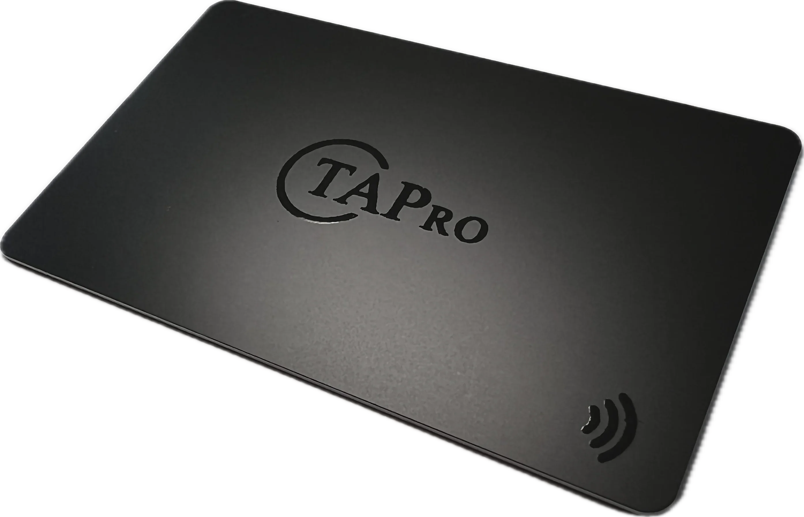 Digital NFC Business Card - Matte Black One-Tap Contactless Share